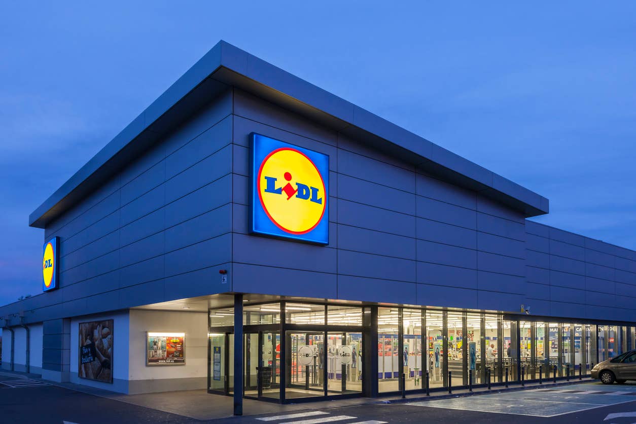 A stand-alone Lidl Supermarket, not the actual one in Plaza America in Reston