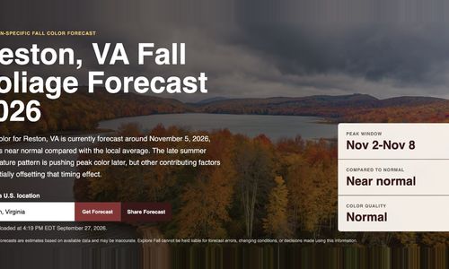 When Will Fall Foliage Peak in Reston and Herndon in …