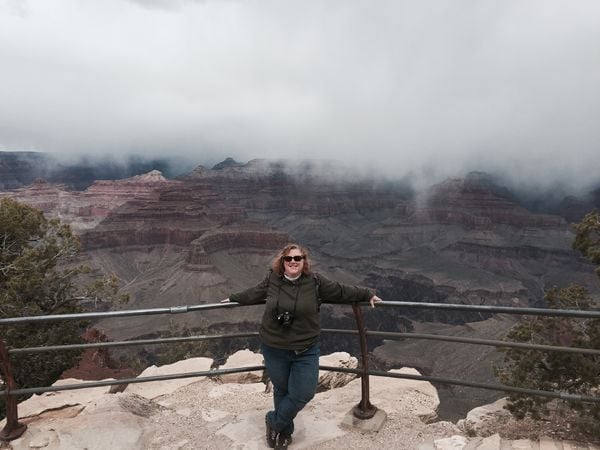 Jamie at South Rim of Grand Canyon