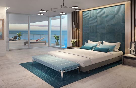 5000 Ocean Drive Singer Island Master Bedroom
