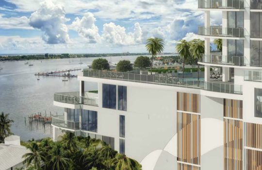 Alba Amenity Deck Overlooking Intracoastal and Palm Beach