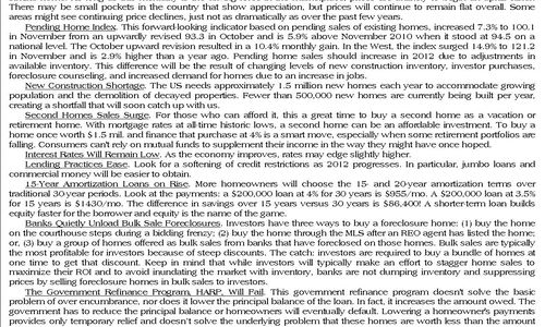 2012 Real Estate Forecast