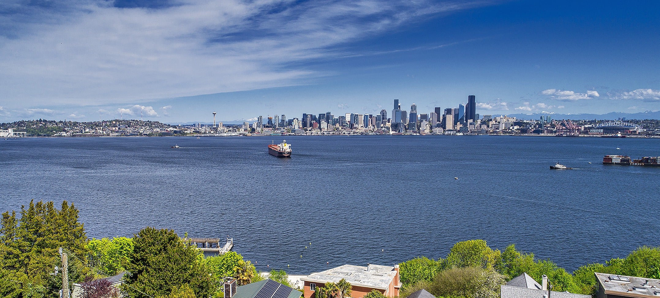 aerial showing seattle skyline - copy