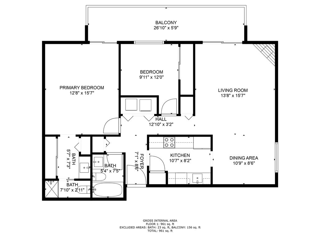 Floor Plan – 9805 NE 124th ST 108 Kirkland