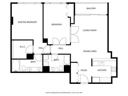 Floorplan – 177 107th Ave NE 815 Bellevue