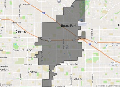 Map of buena park