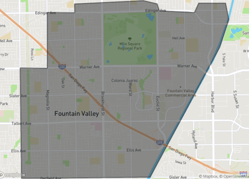 Map of fountain valley