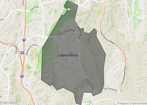 Map of ladera ranch