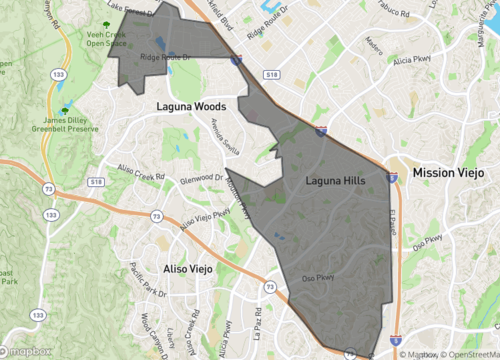 Map of laguna hills