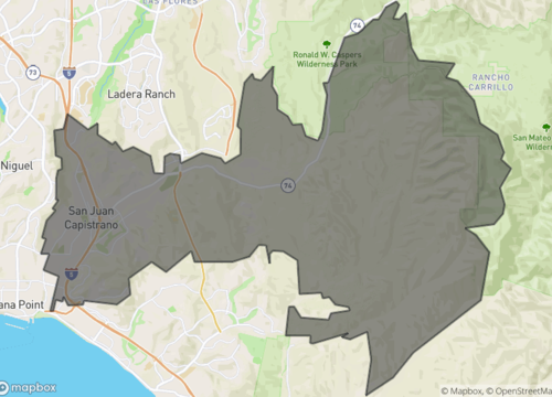 Map of san juan capistrano