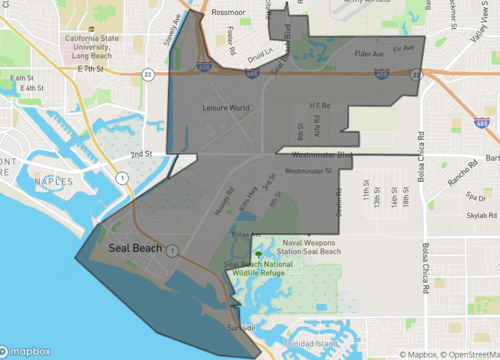 Map of seal beach