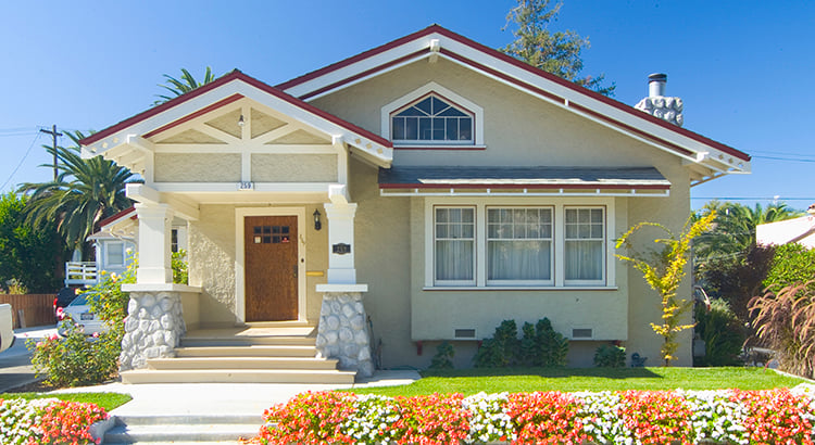 Exterior of Craftsman Style Bungalow