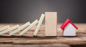 Block Stopping Domino Pieces