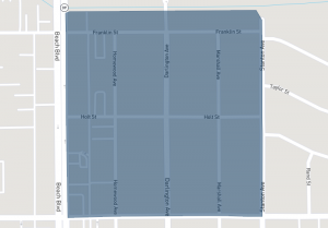 Map of Buena Park North