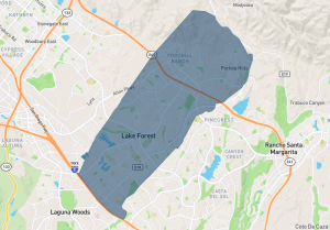 Map of Lake Forest North