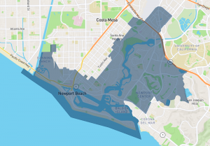 Map of Newport Heights