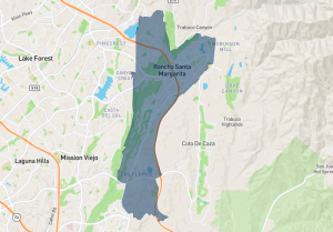 Map of Rancho Santa Margarita Central