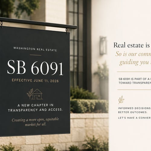 SB 6091 Washington Real Estate Law (2026): What It Means for Buyers, Sellers, and Investors in a Rapidly Evolving Market