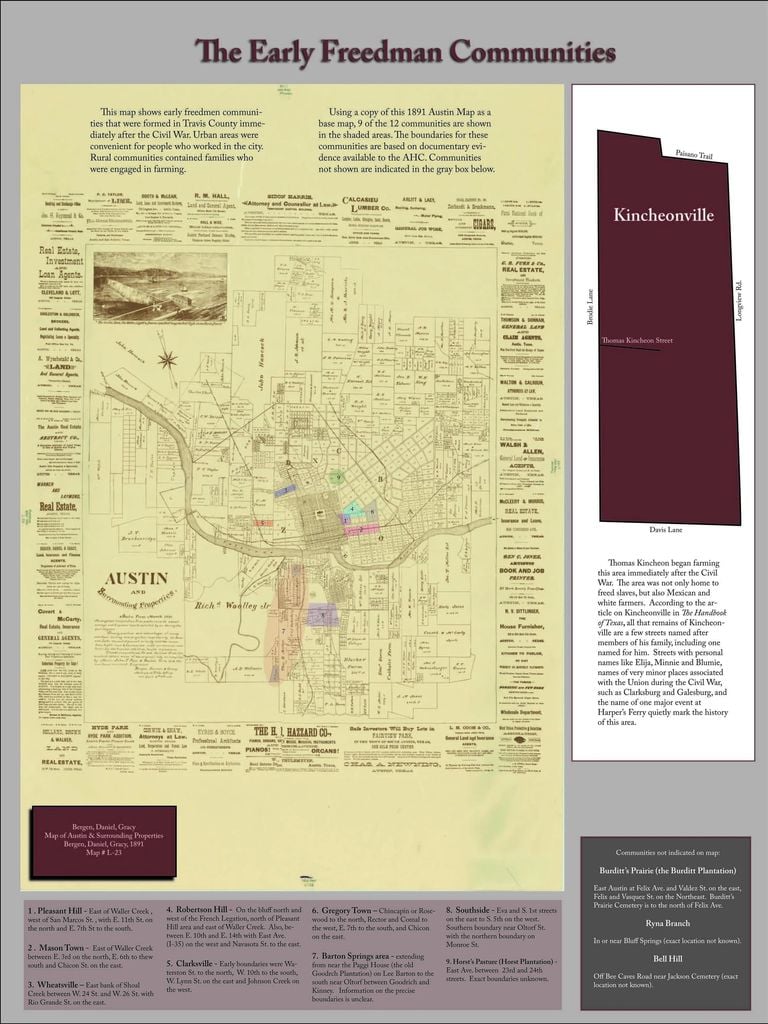 1928 Austin city plan showing East Austin designated as ‘Negro District’ under segregation-era policy.