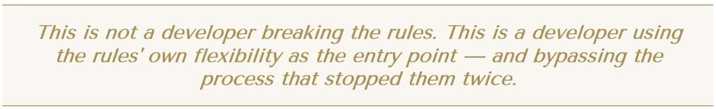 Reston National Golf Course - Quote - Developers Breaking Rules