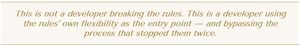 Reston National Golf Course - Quote - Developers Breaking Rules