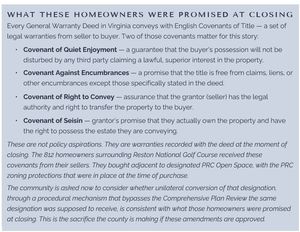 WHAT THESE HOMEOWNERS WERE PROMISED AT CLOSING
