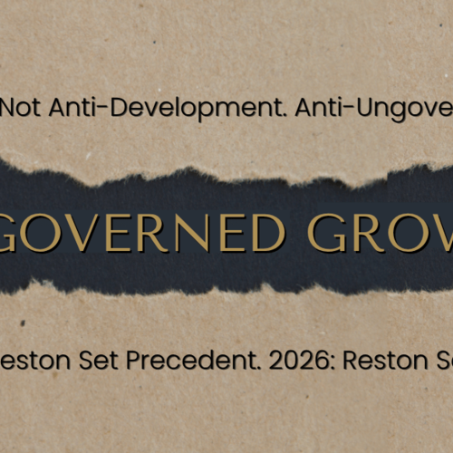 Governed Growth. What I Filed With Fairfax County.