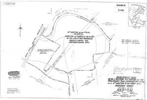 Reston C-135 development plan sheet from April 1970 amending the preliminary plan approved in 1966