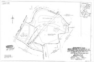 Reston C-135 Development Plan Sheet 3 of 5, April 1970, showing unit counts for townhouse and garden apartment parcels and the golf course labeled permanent open space