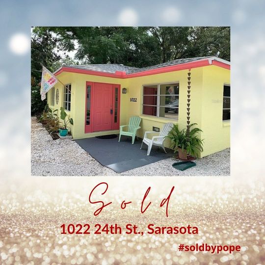 1022 24th St. Sarasota sold by Christine Pope
