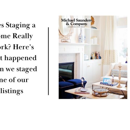 Does Staging a Home Really Work? Here's what happened when we staged one of our listings..