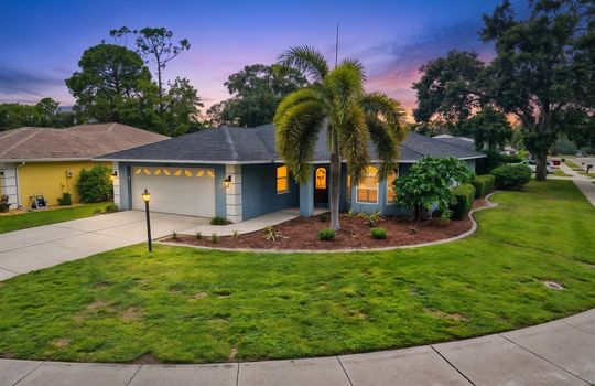 Aerial twilight exterior