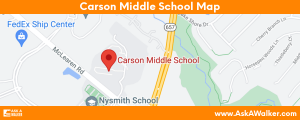 Map of Carson Middle School
