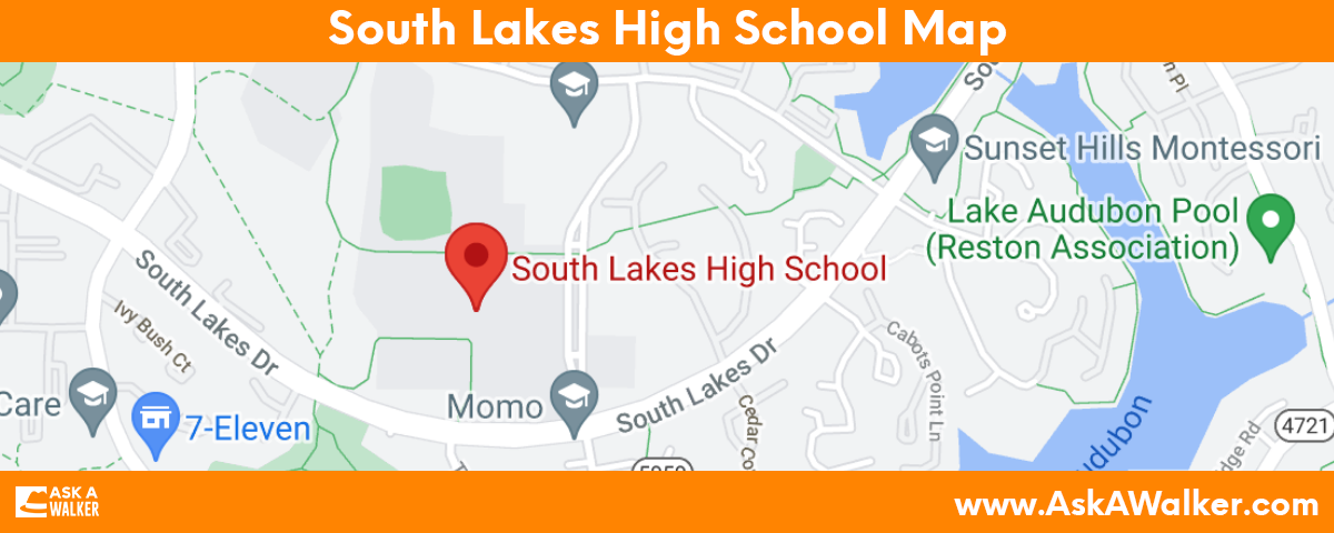 Map of South Lakes High School