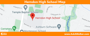 Map of Herndon High School
