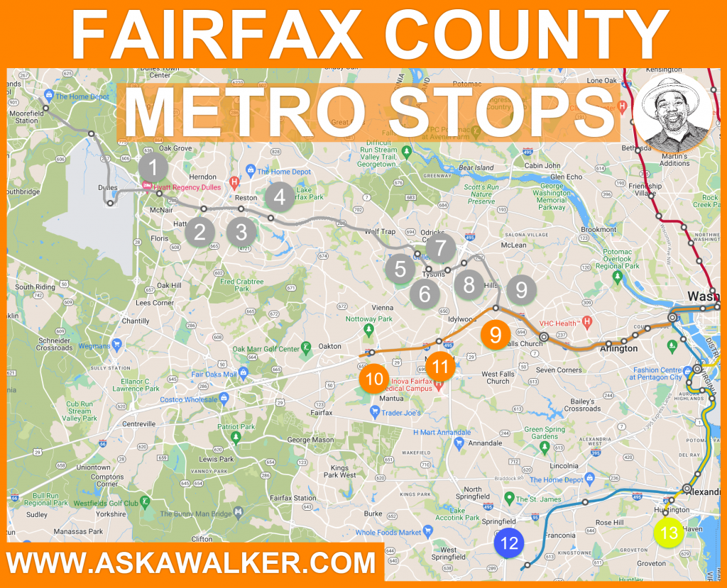 Fairfax County Metro Stops