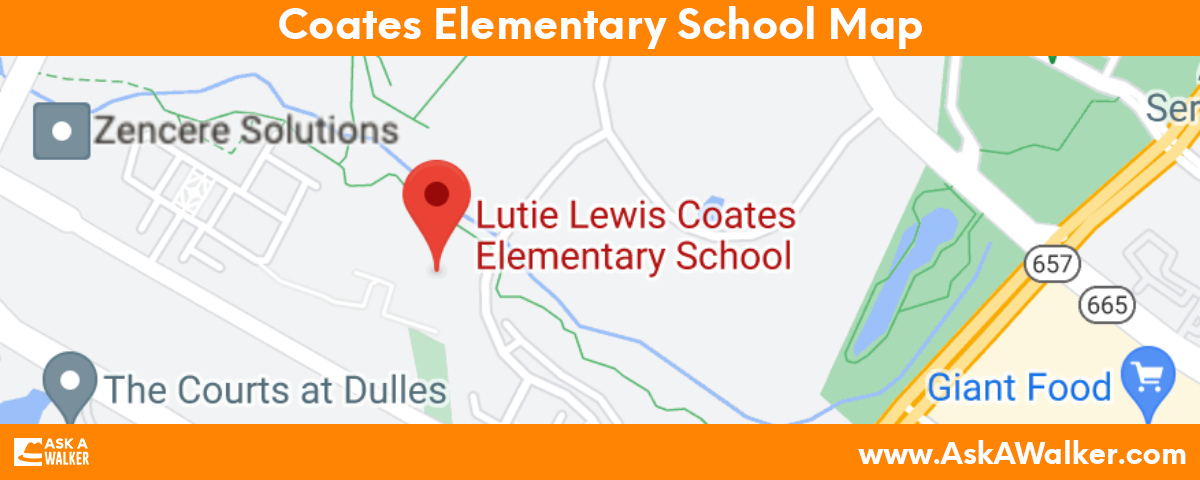 Map of Coates Elementary School