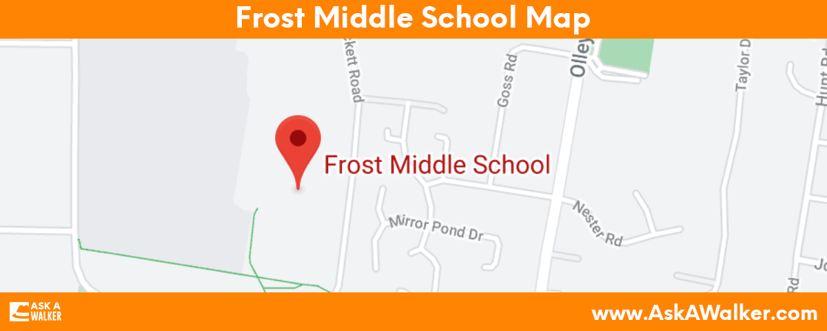 Map of Frost Middle School