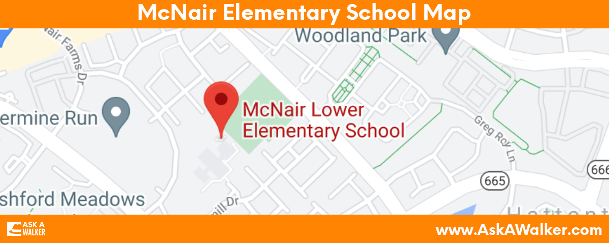 Map of McNair Elementary School