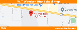 Map of W. T. Woodson High School