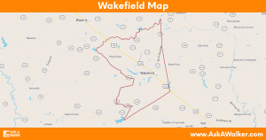 Map of Wakefield