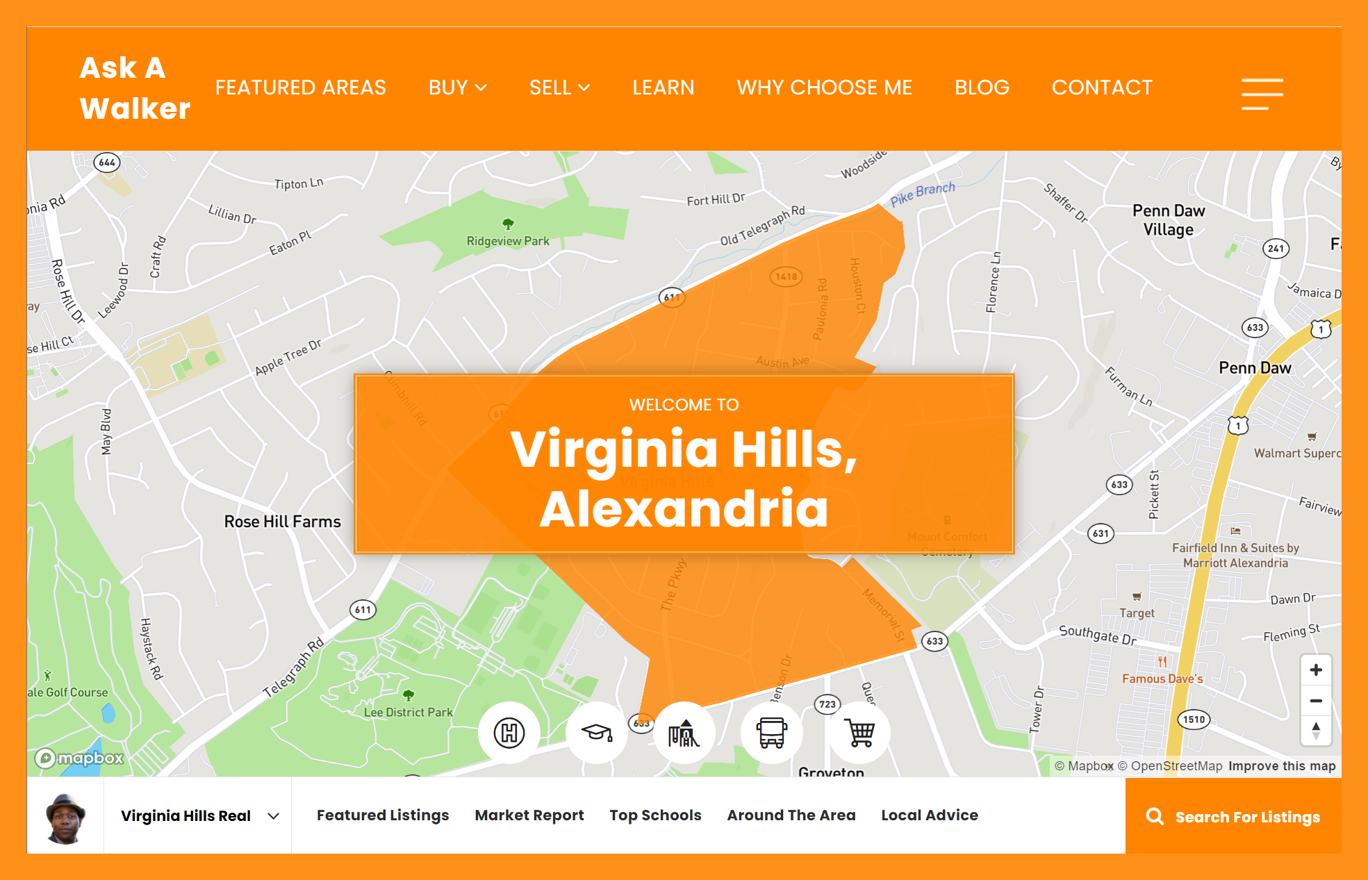 Virginia Hills Map