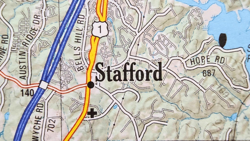 Stafford County on Map