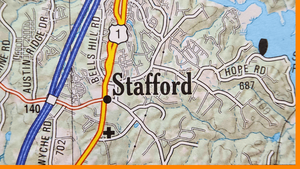 Stafford County on Map