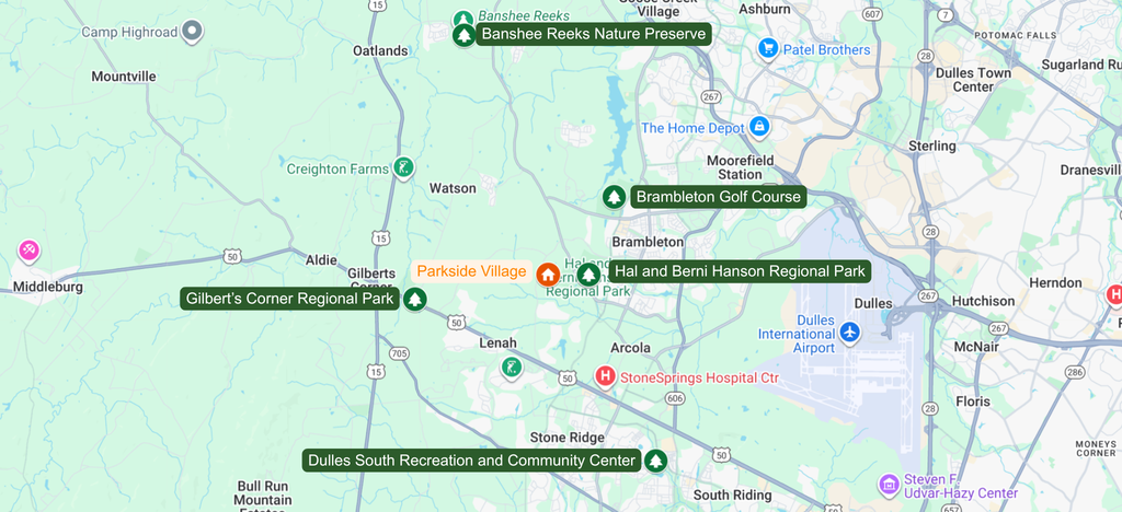 Parkside VIllage Proximity to Parks