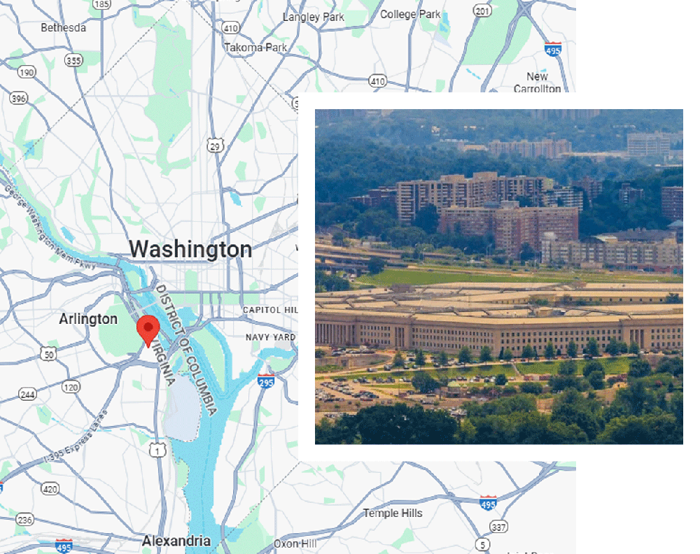 Location of the Pentagon