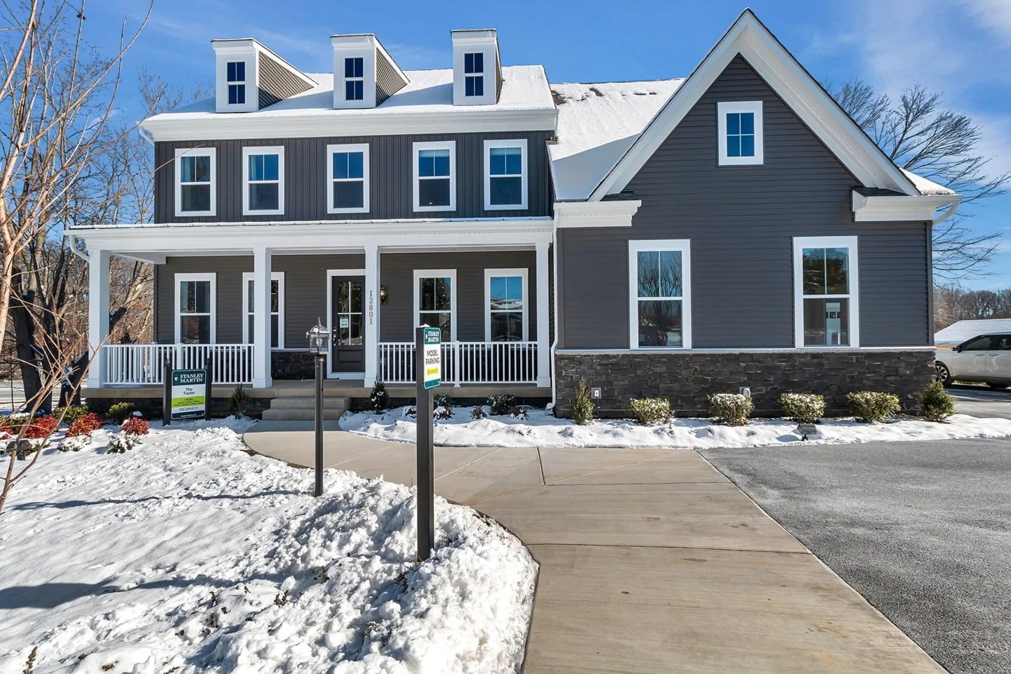Northern Virginia new construction model home exterior