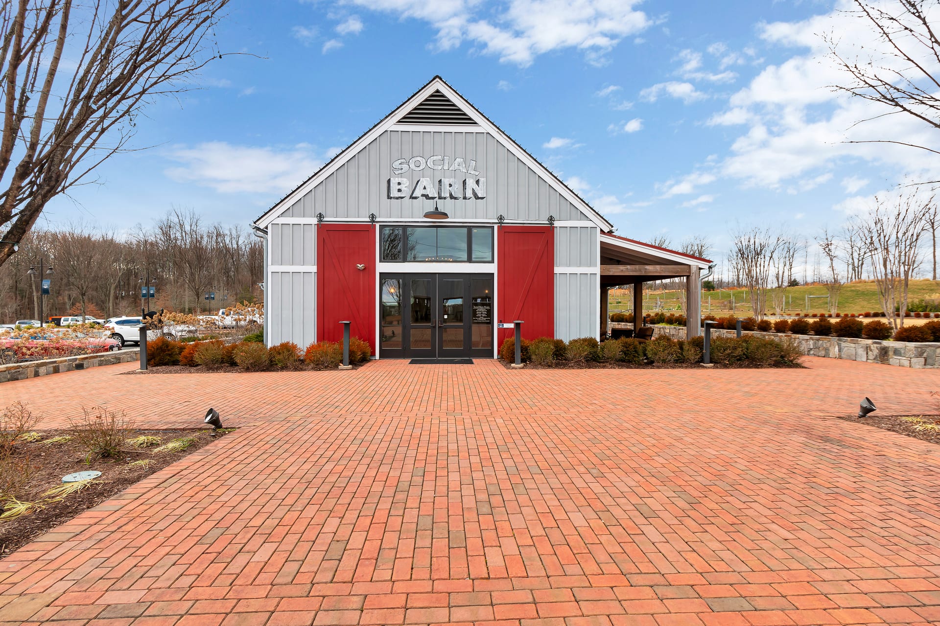 Social Barn community building at Potomac Shores