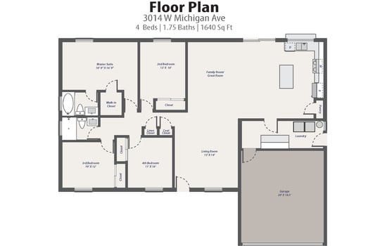 Floor Plan &#8211; Photo Version &#8211; 3014 W Michigan Ave-01