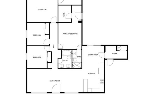 Floor Plan &#8211; 1821 W Villa Rita